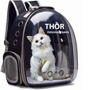 Mochila Bolsa Pet Personalizada Visão Panorâmica Astronauta Color Gato Ou Cachorro